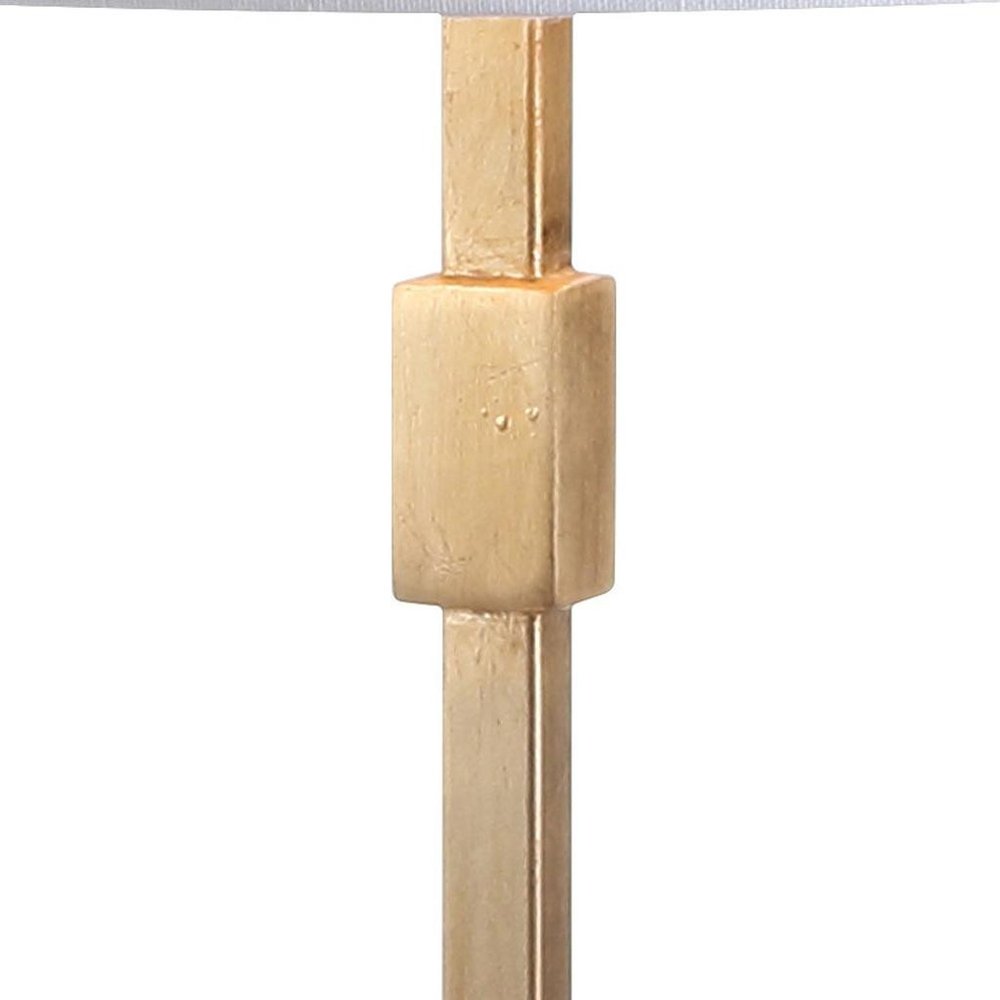 29" Gold Novelty Table Lamp With Globe Shade