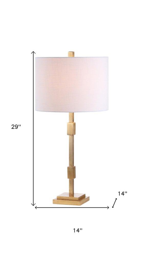 29" Gold Novelty Table Lamp With Globe Shade