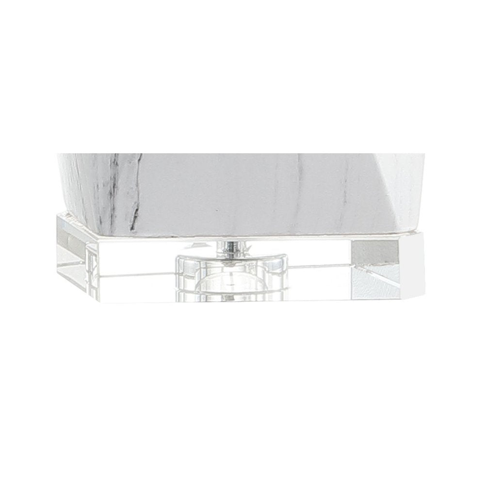 26" Clear Novelty Table Lamp With Drum Shade