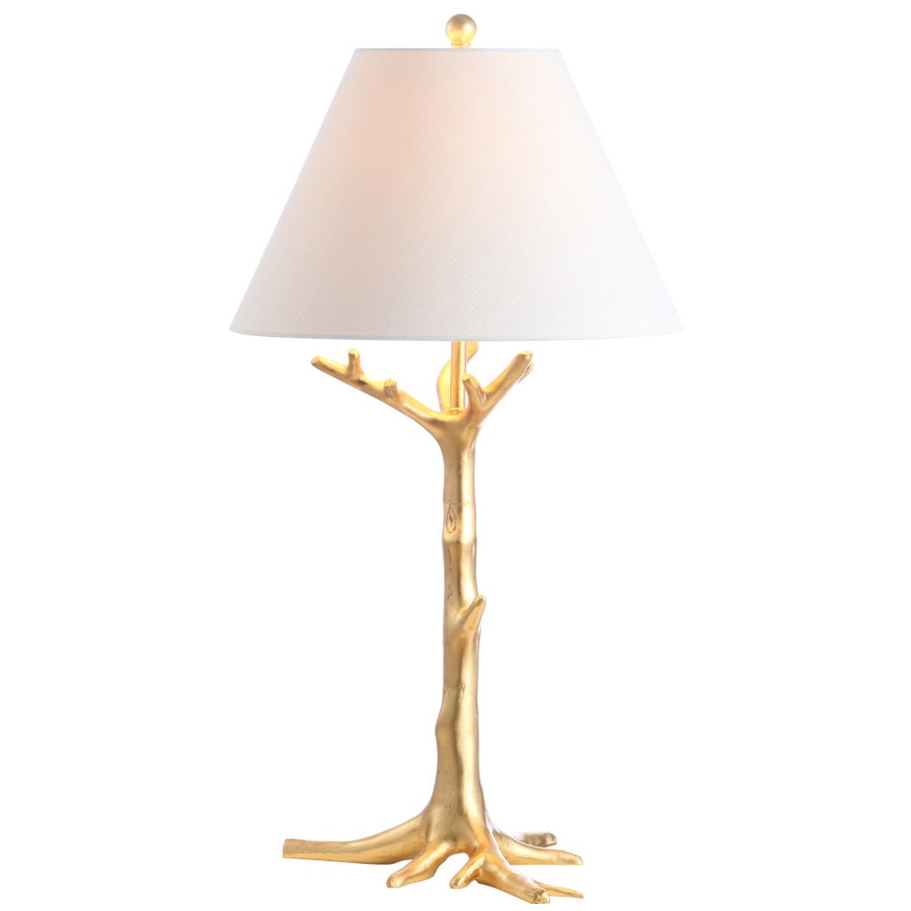 34" Gold Novelty Table Lamp With Empire Shade