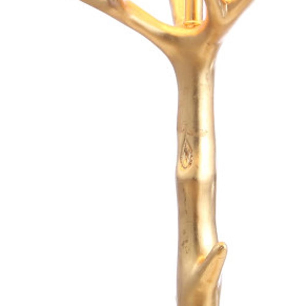 34" Gold Novelty Table Lamp With Empire Shade