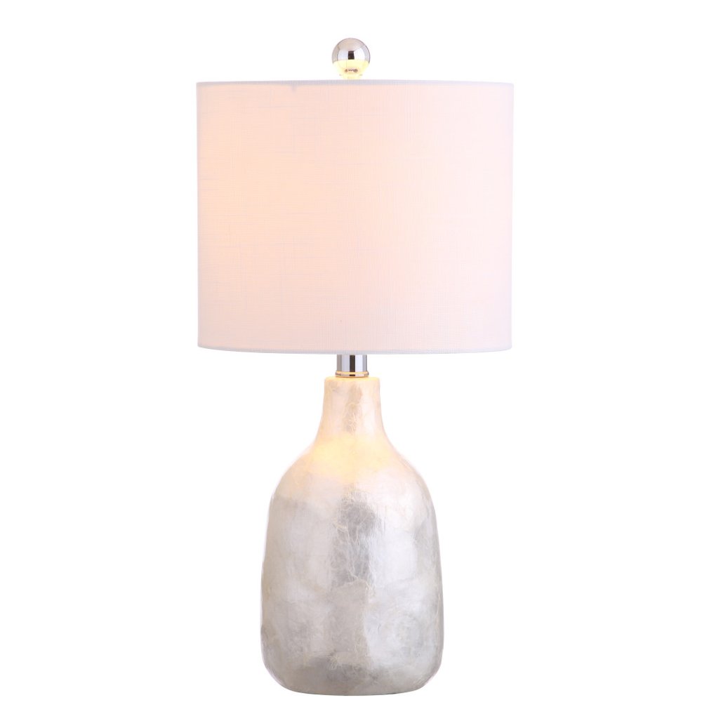 21" Pearl Novelty Table Lamp With Drum Shade