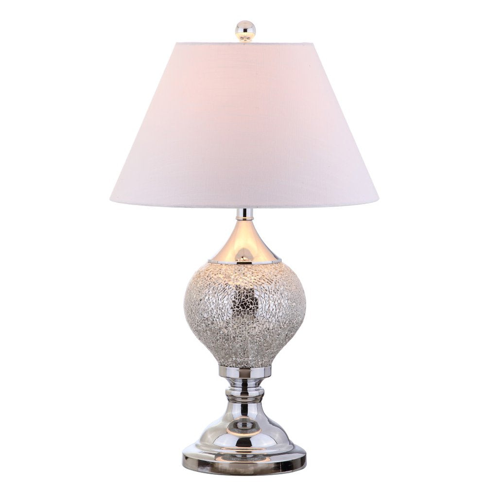 27" Silver Urn Table Lamp With Empire Shade