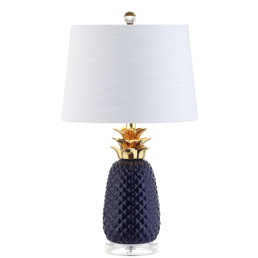 23" Clear Novelty Table Lamp With Drum Shade
