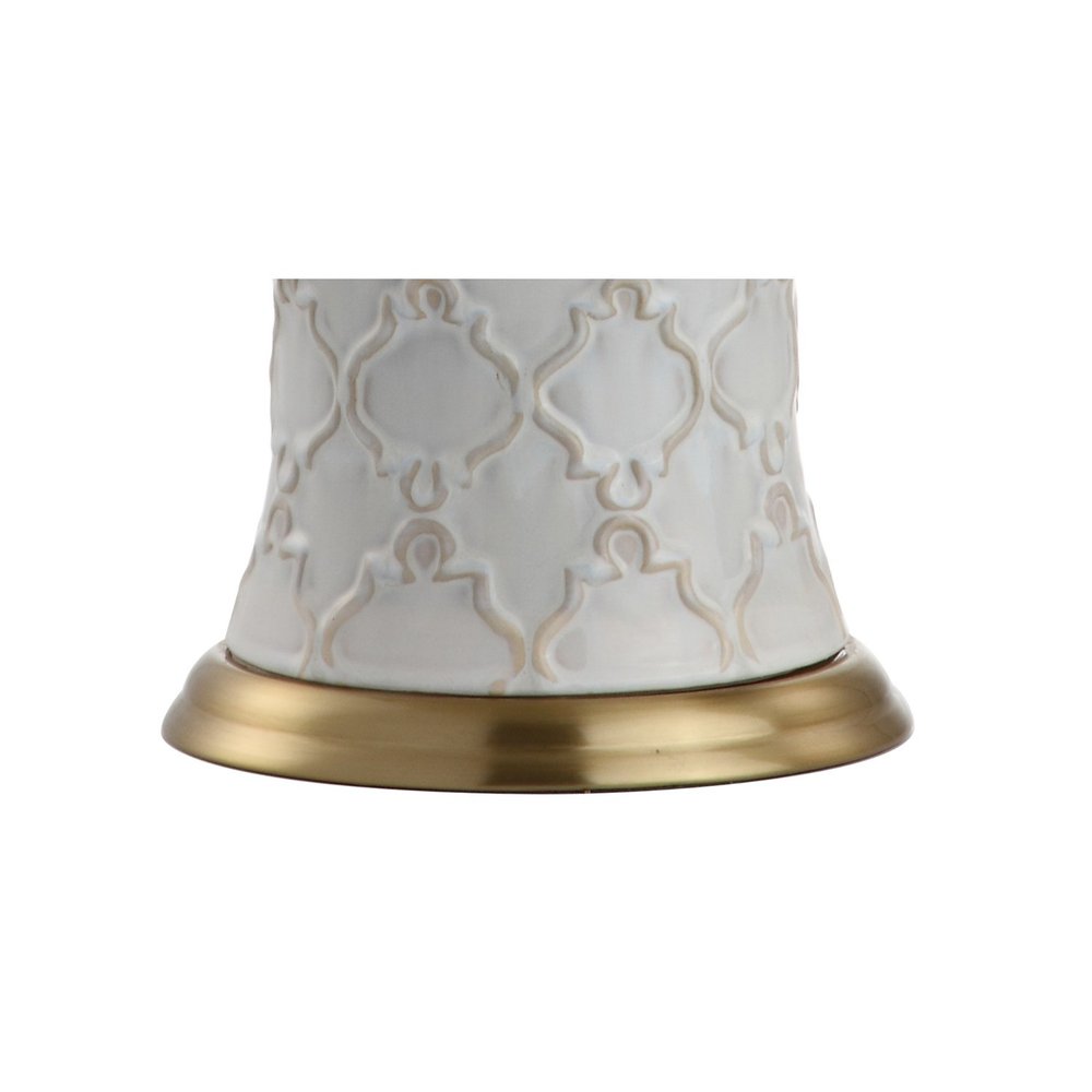 29" Gold Novelty Table Lamp With Drum Shade