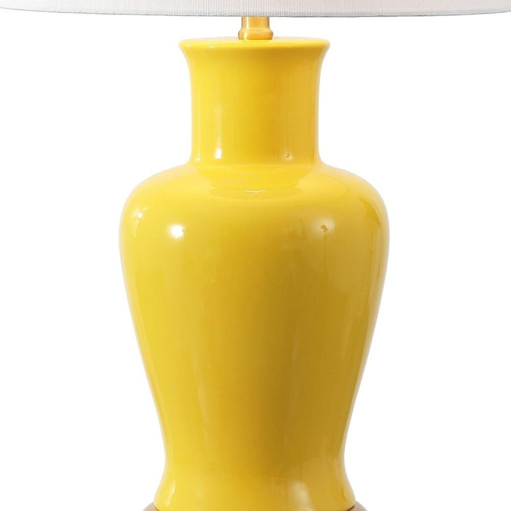 29" Gold Urn Bedside Lamp With Empire Shade