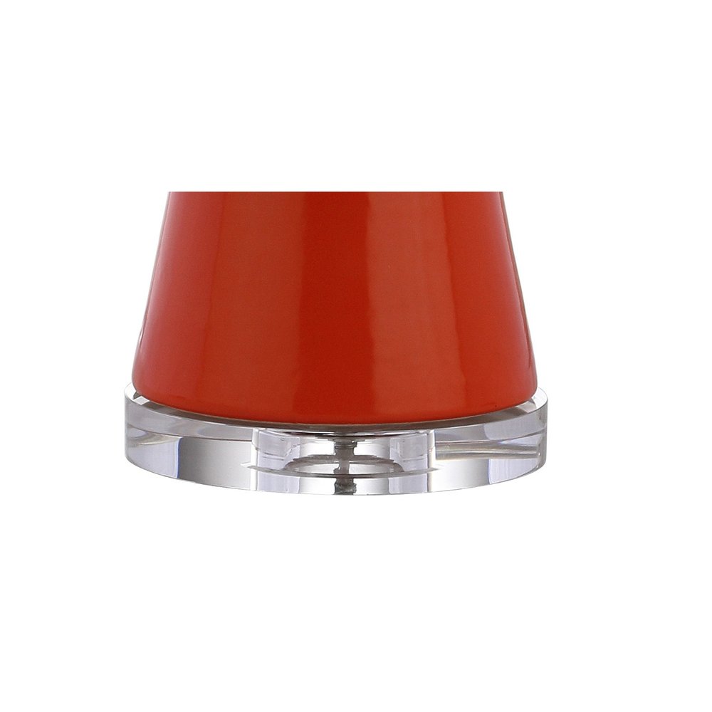 29" Clear Novelty Table Lamp With Drum Shade