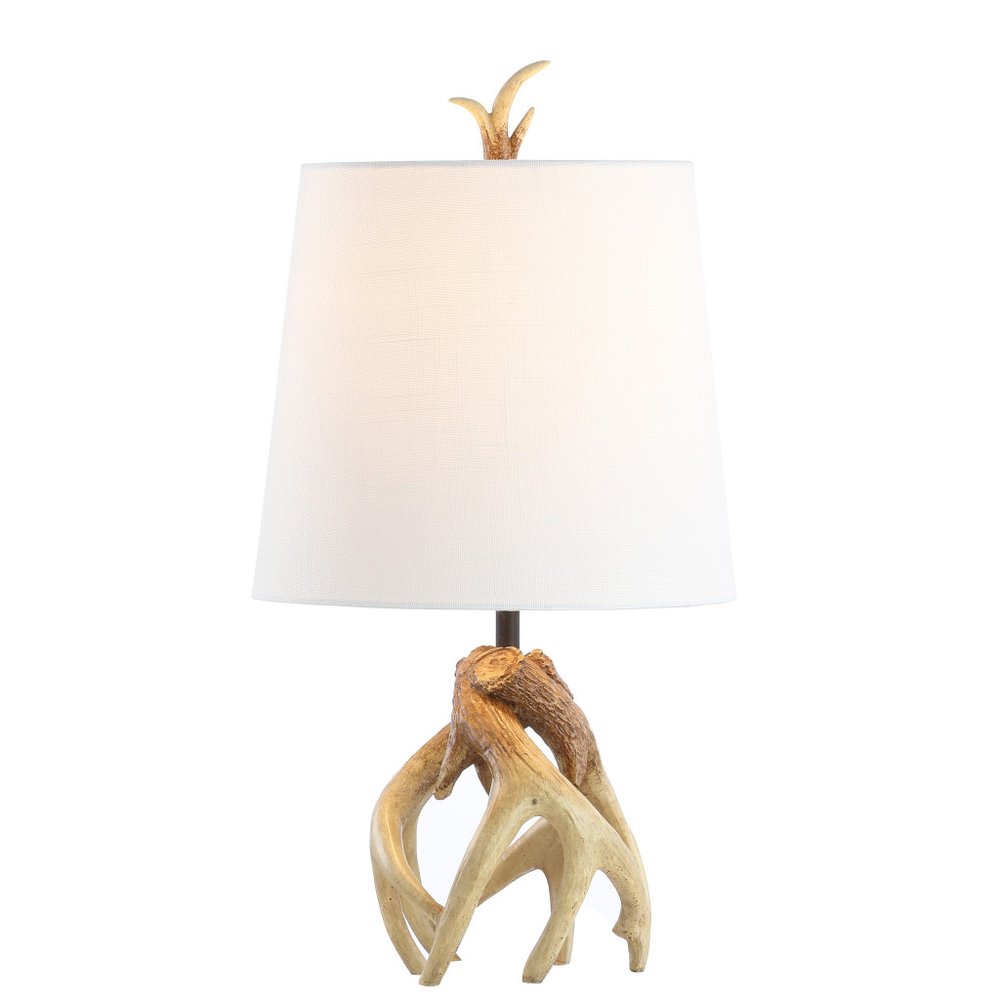 19" Brown Novelty Table Lamp With Globe Shade