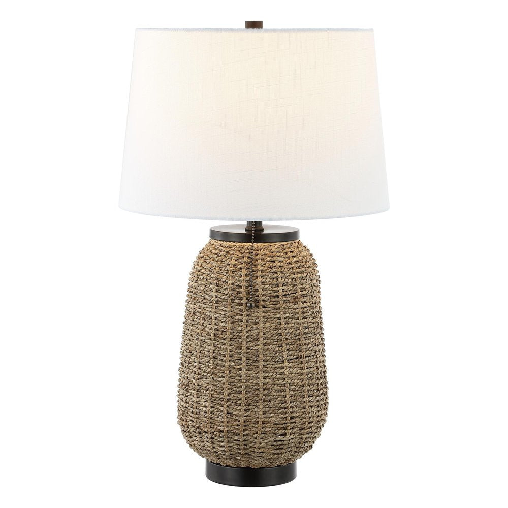 25" Antiqued Bronze Urn Table Lamp With Empire Shade