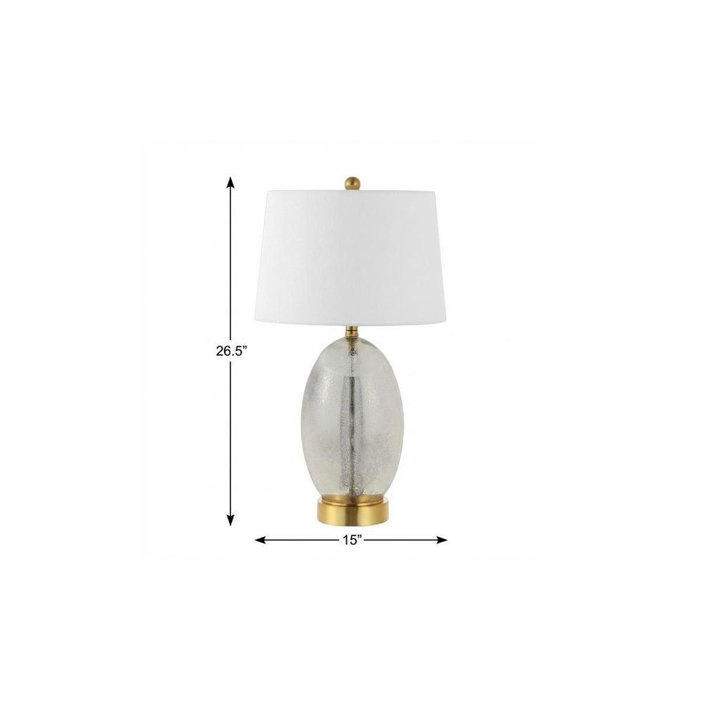 27" Gold Novelty Table Lamp With Empire Shade