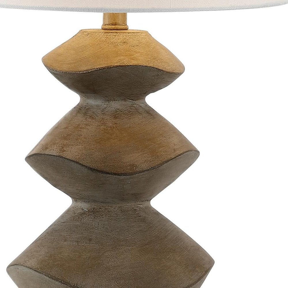 25" Clear Novelty Table Lamp With Empire Shade