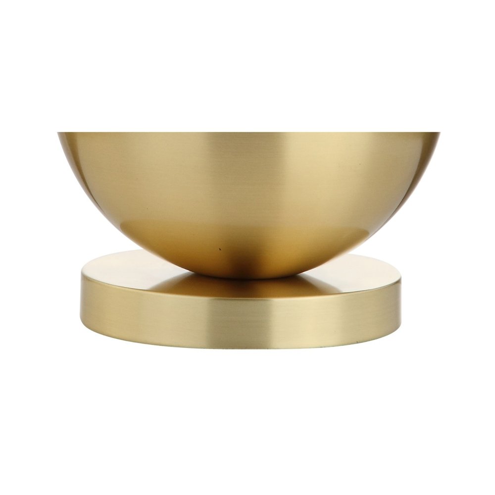 24" Gold Globe Table Lamp With Drum Shade