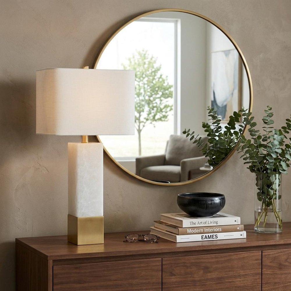 29" Gold Novelty Table Lamp With Shade