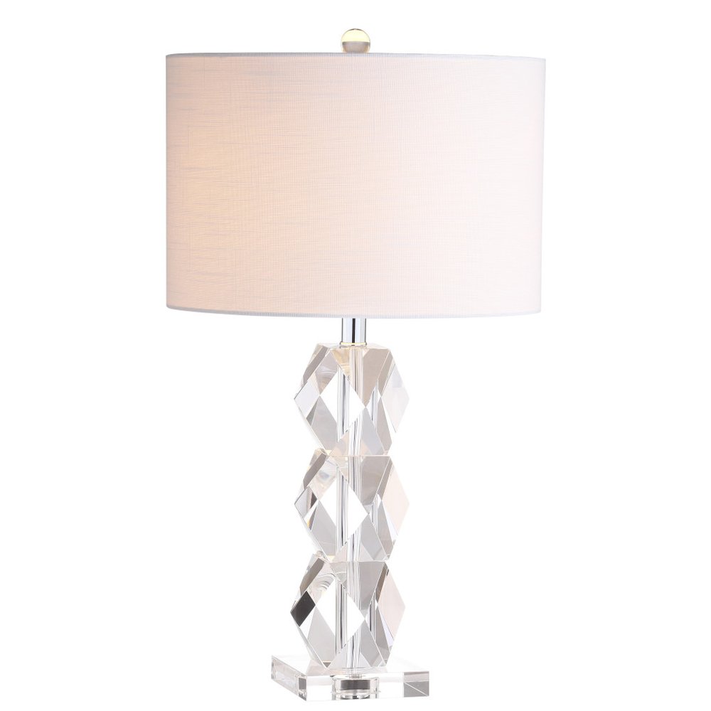 26" Clear Novelty Table Lamp With Drum Shade