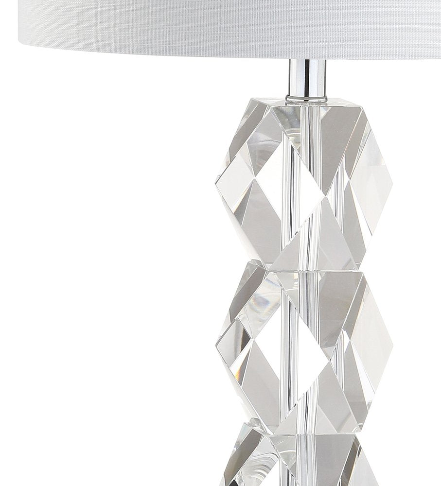 26" Clear Novelty Table Lamp With Drum Shade