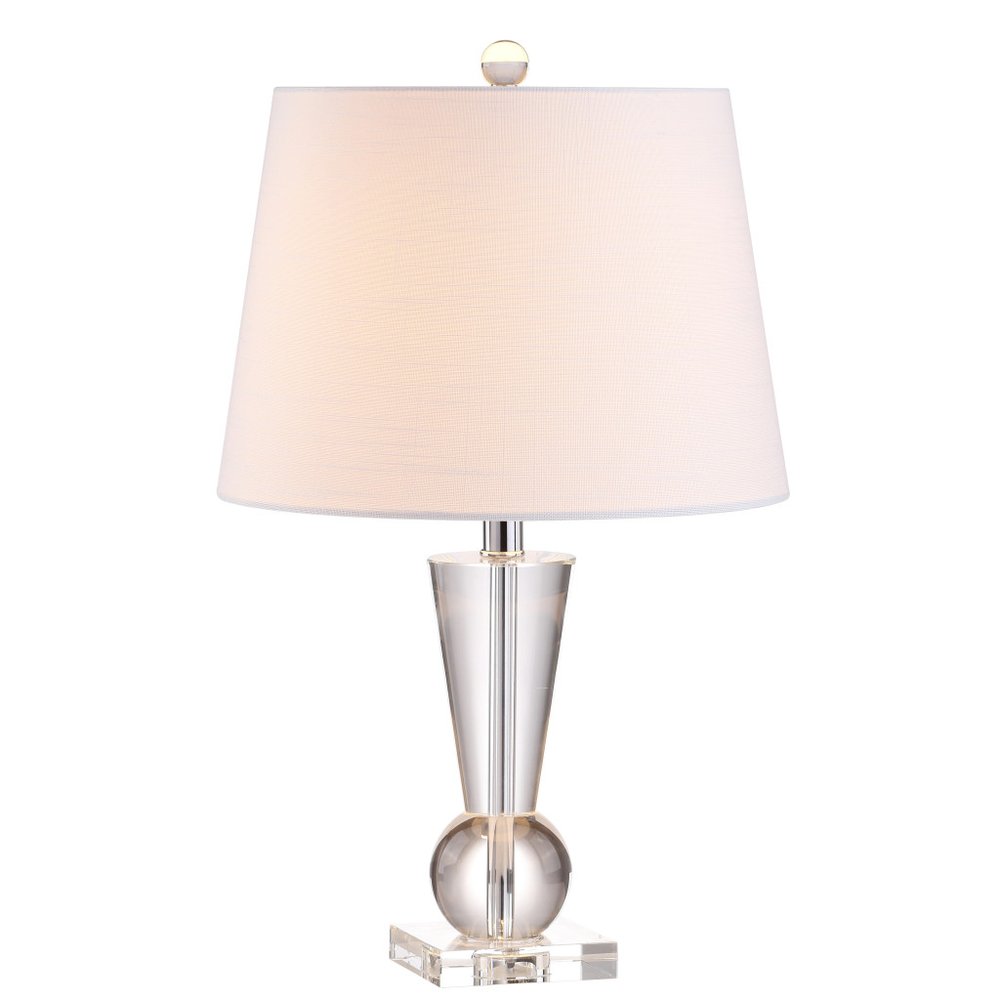22" Clear Urn Table Lamp With Empire Shade