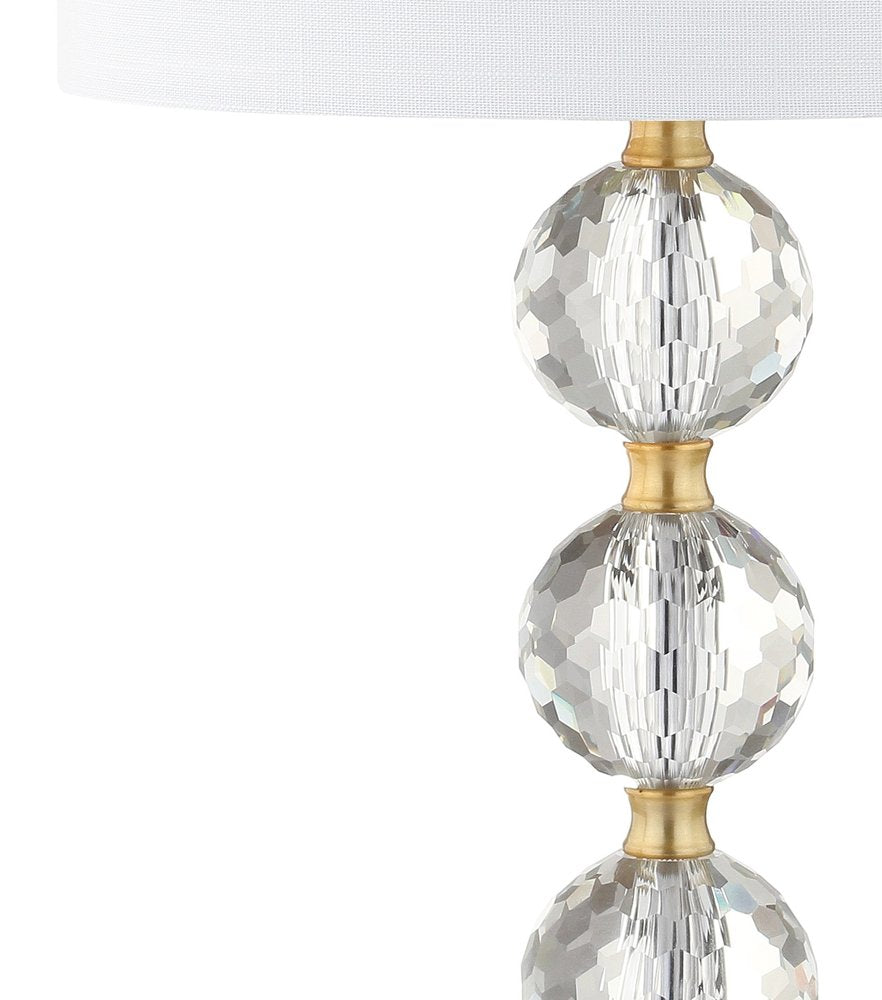 25" Gold Novelty Table Lamp With Drum Shade
