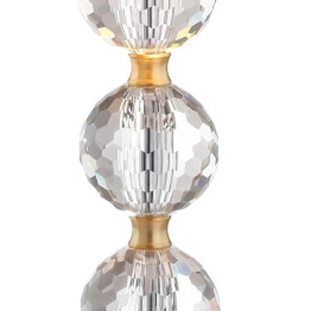 25" Gold Novelty Table Lamp With Drum Shade