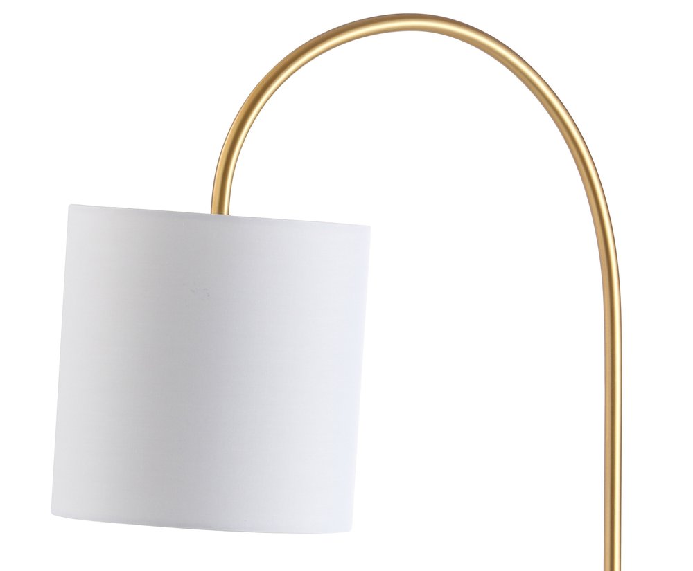 25" White Novelty Table Lamp With Drum Shade