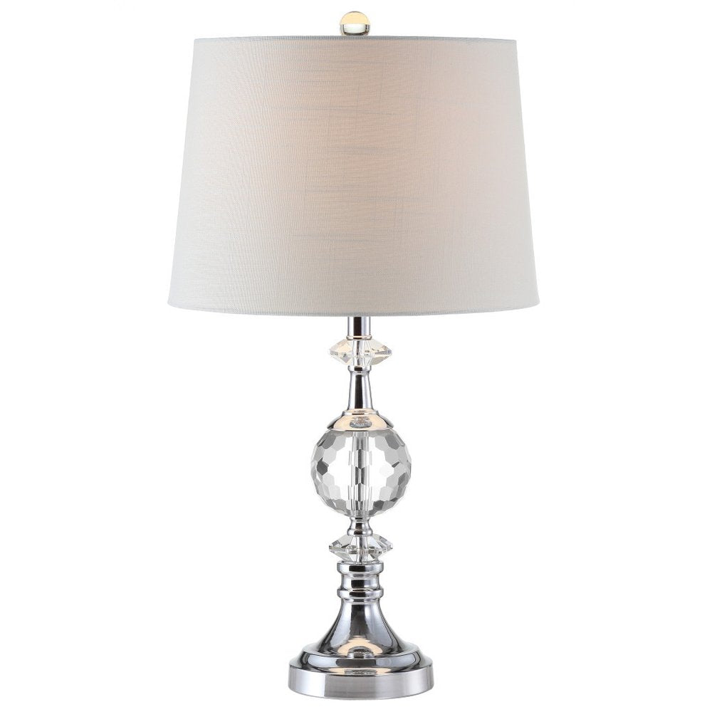 26" Silver Urn Bedside Lamp With Empire Shade