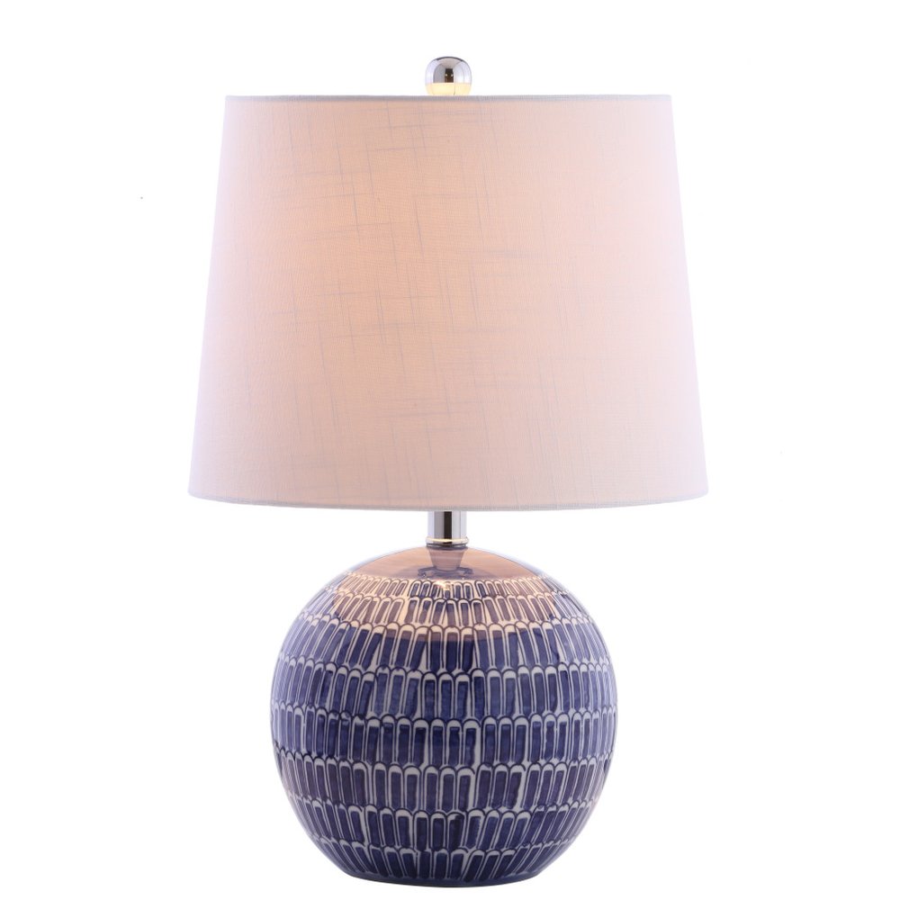 21" Clear Novelty Table Lamp With Drum Shade