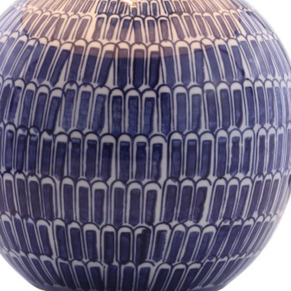21" Clear Novelty Table Lamp With Drum Shade
