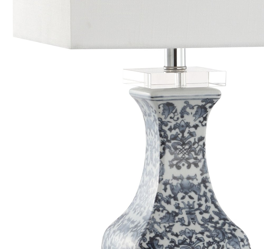 28" Clear Novelty Table Lamp With Square Shade