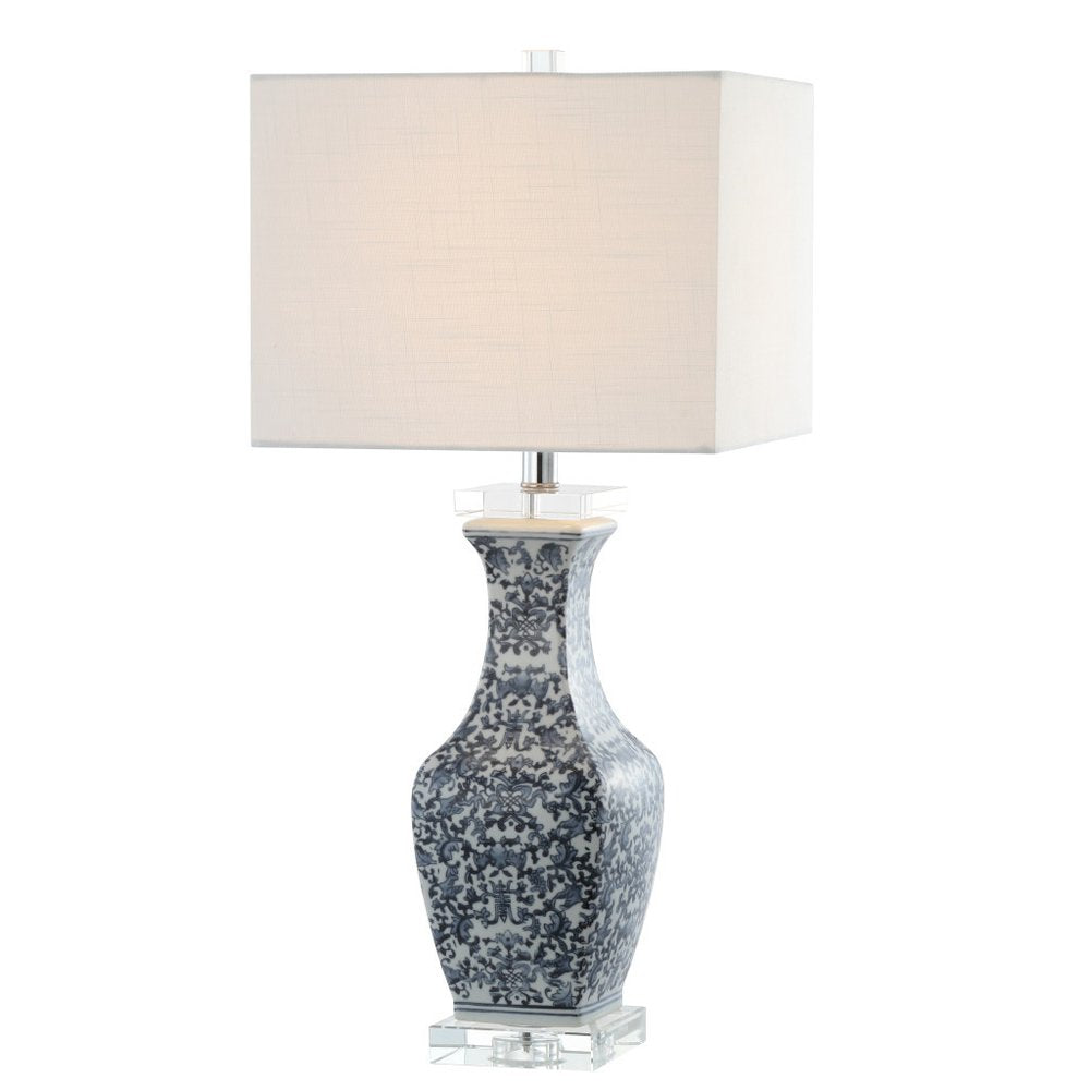 28" Clear Novelty Table Lamp With Square Shade