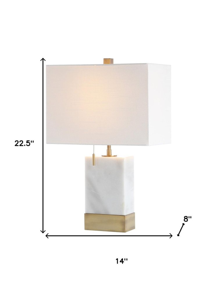 23" Gold Table Lamp With Shade