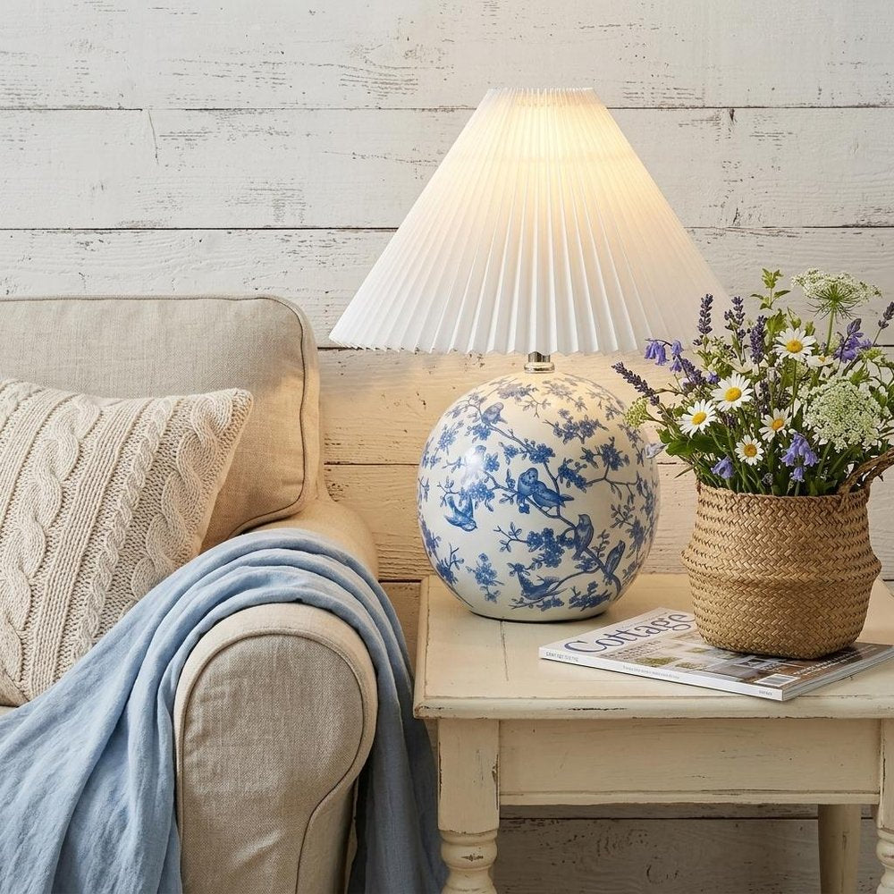 20" Clear Novelty Table Lamp With Cone Shade
