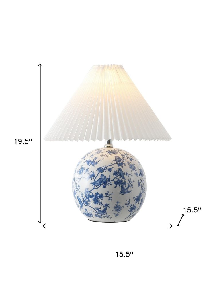 20" Clear Novelty Table Lamp With Cone Shade