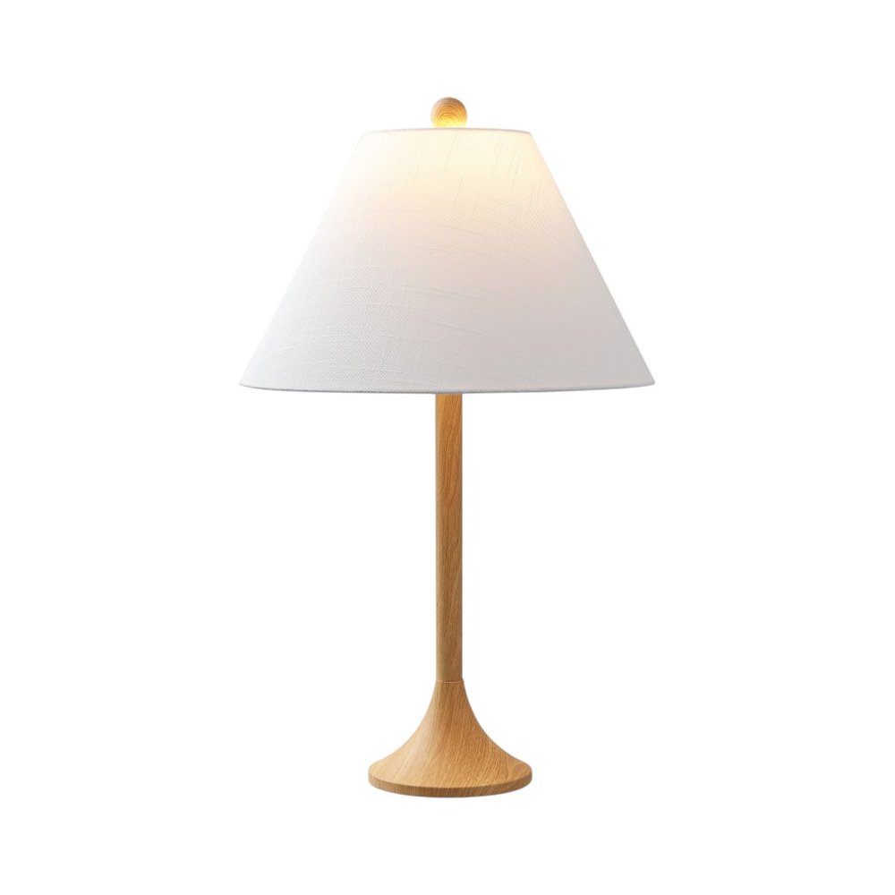 Set of Two 25" Brown Table Lamps With Empire Shades