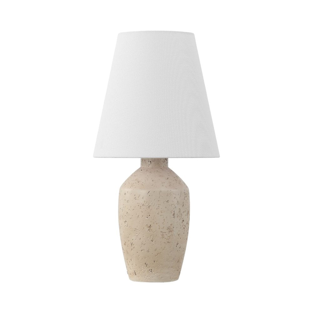 Set of Two 19" Cream Urn Bedside Lamps With Empire Shades
