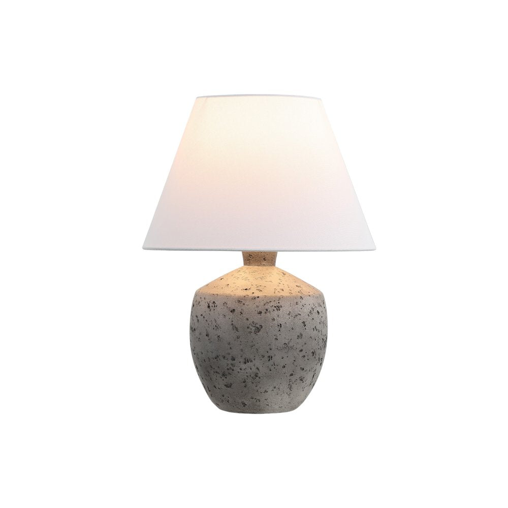 Set of Two 18" Gray Novelty Bedside Lamps With Empire Shades