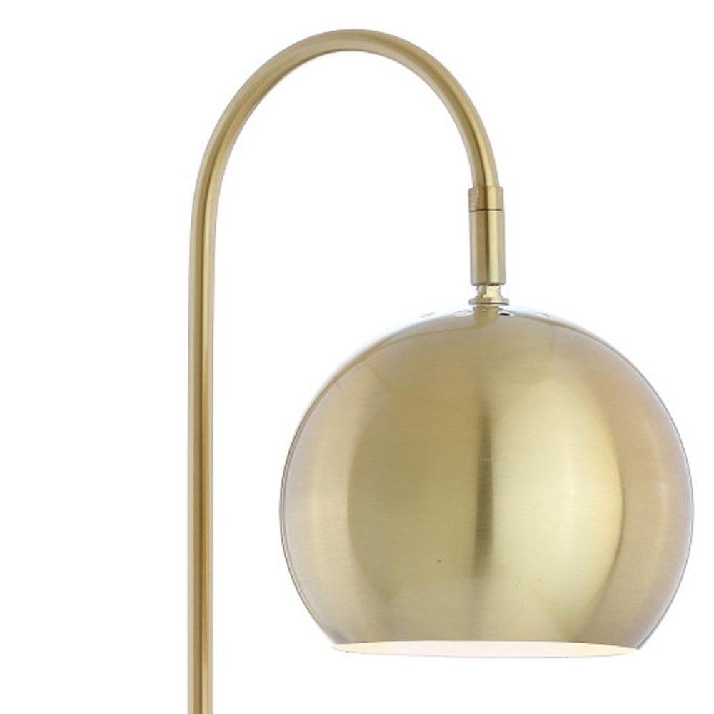 24" White Novelty Table Lamp With Globe Shade