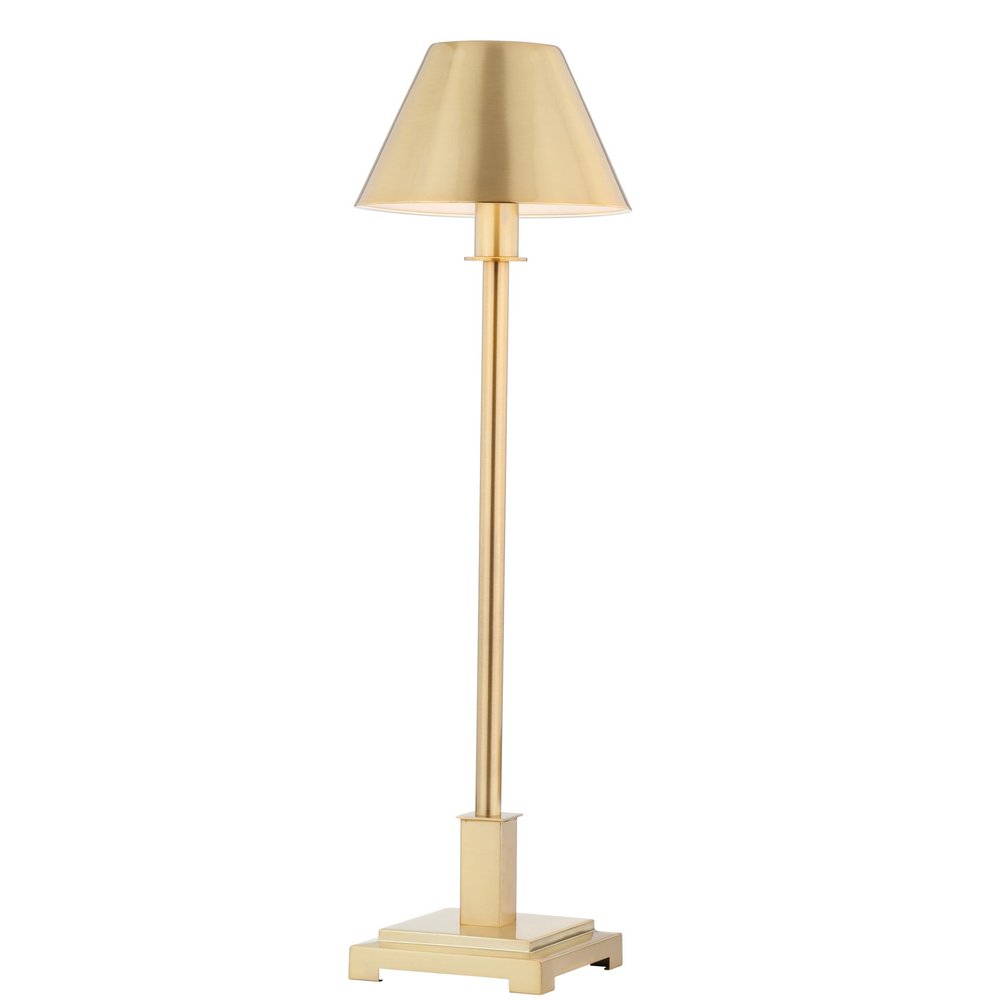 26" Gold Novelty Table Lamp With Drum Shade