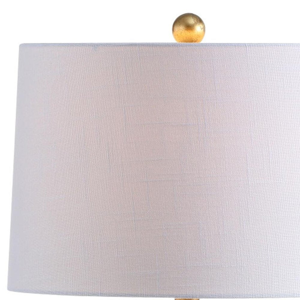 23" Gold Novelty Table Lamp With Globe Shade