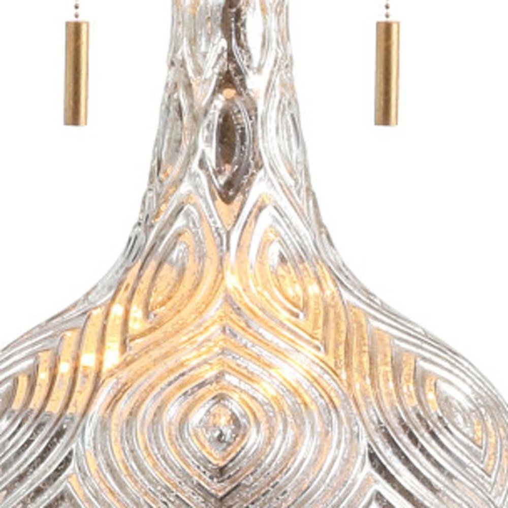 31" Gold Novelty Table Lamp With Globe Shade