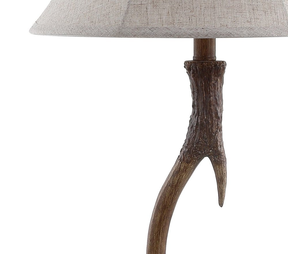 28" Brown Novelty Table Lamp With Globe Shade