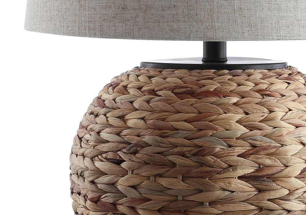 25" Clear Urn Table Lamp With Globe Shade