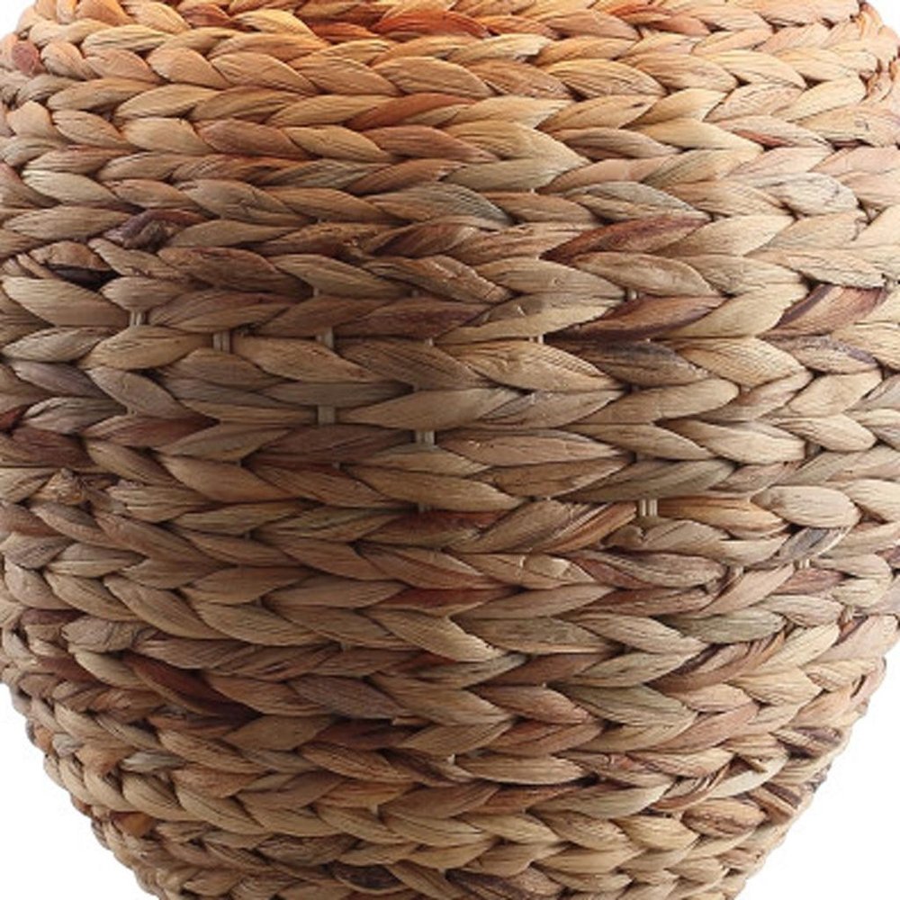 25" Clear Urn Table Lamp With Globe Shade