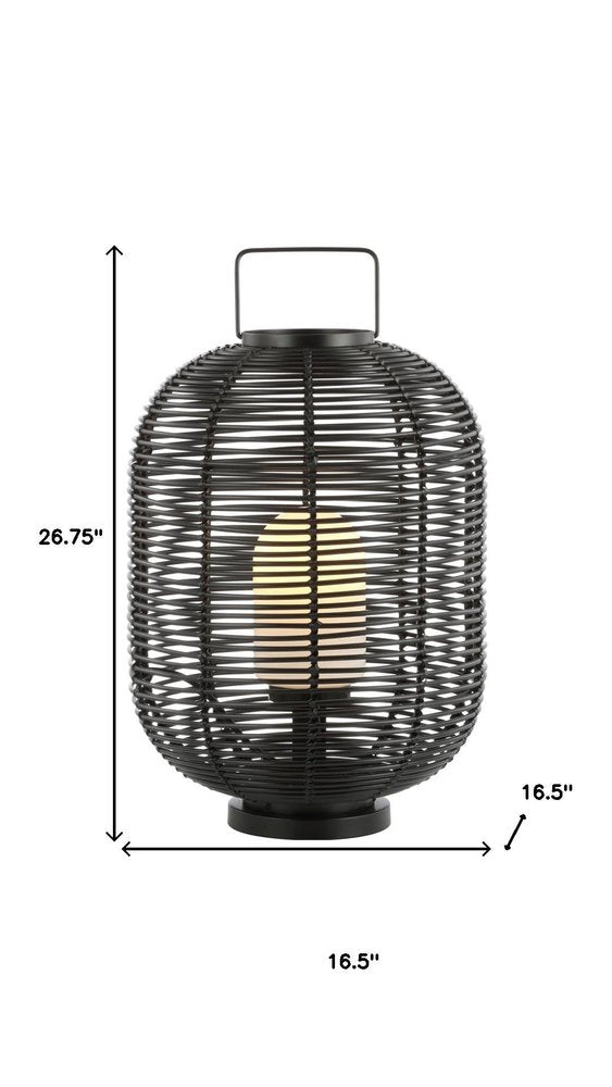 27" Black Novelty Lantern