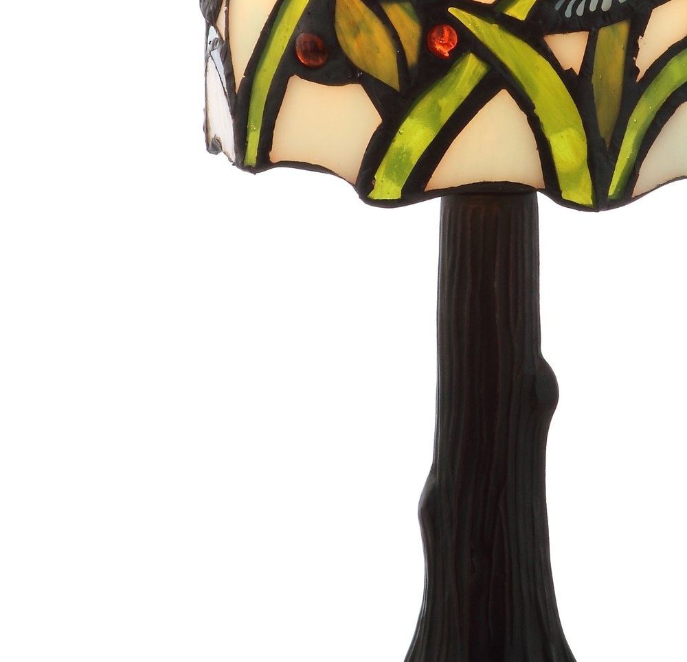 12" Bronze Birds Novelty Tiffany Lamp With Bell Shade