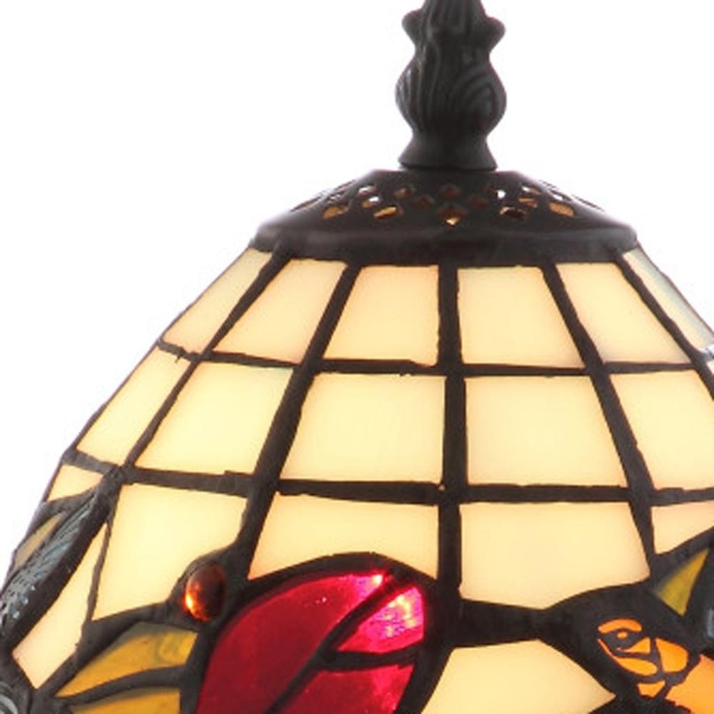 12" Bronze Birds Novelty Tiffany Lamp With Bell Shade