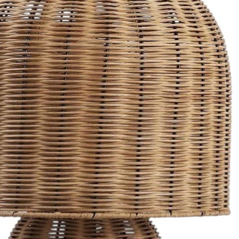23" Clear Round Table Lamp With Globe Shade