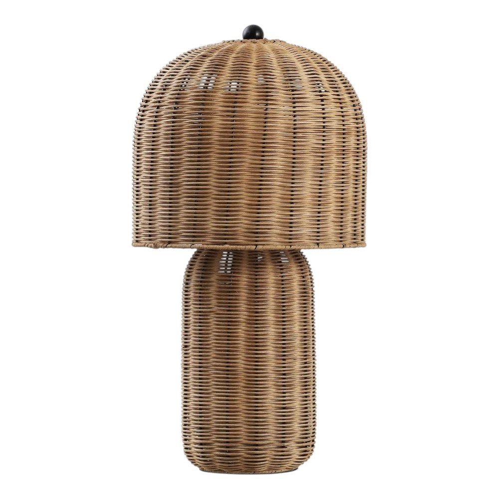 23" Clear Round Table Lamp With Globe Shade
