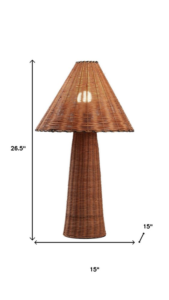 27" Clear Lantern Table Lamp With Empire Shade