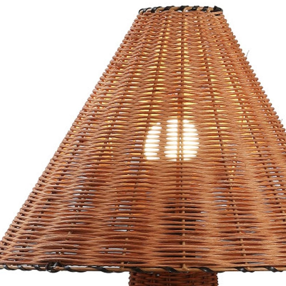 27" Clear Lantern Table Lamp With Empire Shade