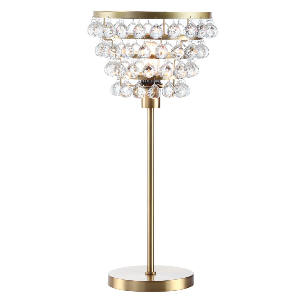 25" Gold Novelty Table Lamp With Drum