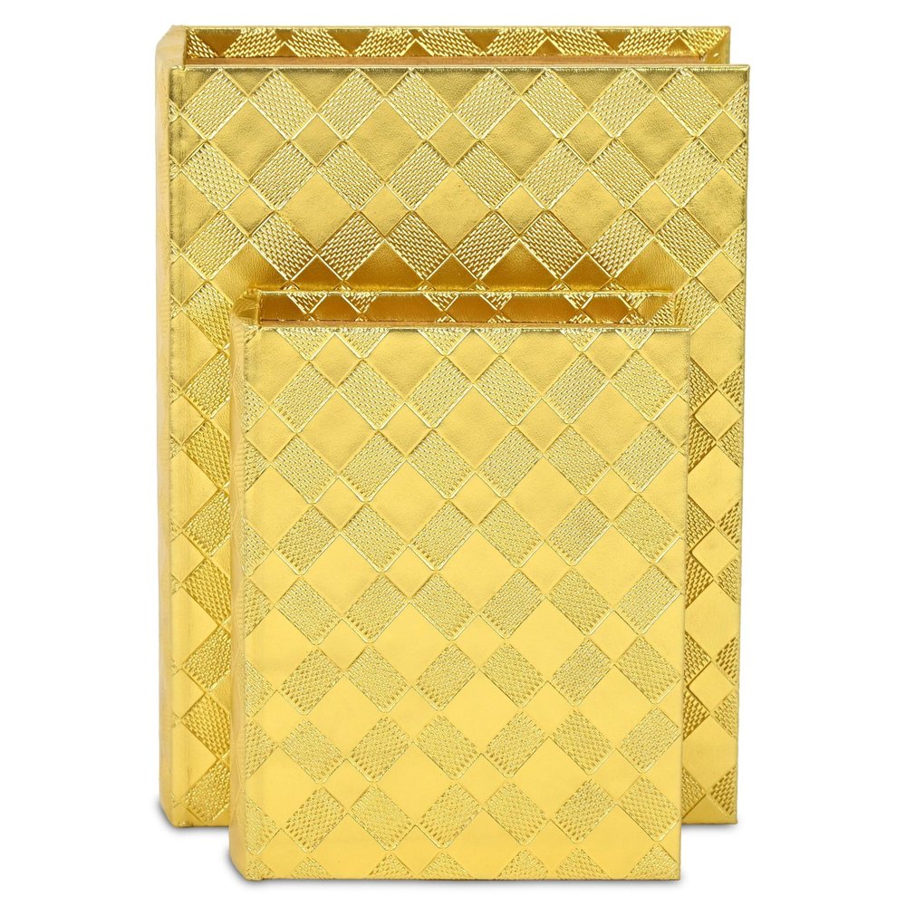 11" Gold Hand Painted Decorative Book